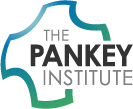 The image is a logo for  The Pankey Institute,  which is likely associated with an educational or research institution. It features a stylized graphic resembling a tree or plant, and the text includes the name of the institute in uppercase letters.